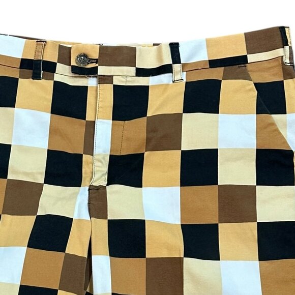 Men's Loudmouth Heritage Checkered Block Golf 11" Shorts Size 40 Casual Preppy - Picture 2 of 9